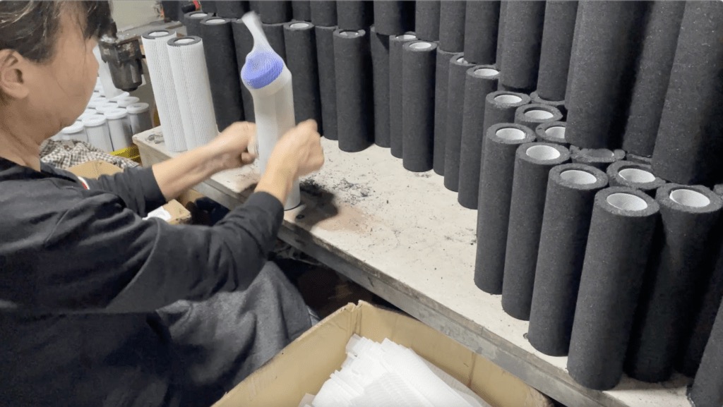 CTO carbon block filter production line